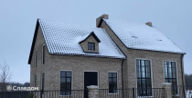 Загородный дом с облицовкой кирпичом Богандинский КЗ Стелс white