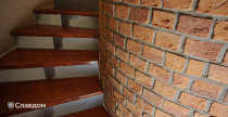 Внутренняя отделка фасадной плиткой LHL Terra Cotta