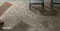 Терраса с бассейном оформленная плиткой Atlas Concorde Supernova Stone Grey