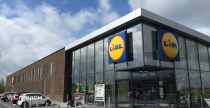 Здание супермаркета Lidl с облицовкой кирпичом Terca Patos Falls