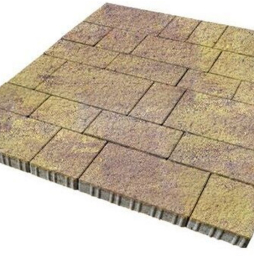 Плитка тротуарная SteinRus Инсбрук Тироль Б.4.Псм.6, Old-age, ColorMix Тахель, толщина 60 мм