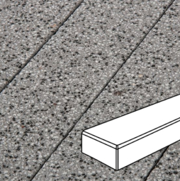 Плитка тротуарная Готика, Granite FINERRO, Паркет В.3.П.8, Цветок Урала, 300*100*80 мм