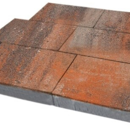 Плитка тротуарная SteinRus, Парк Плейс Б.3.П.6, гладкая, ColorMix Рей, 600*300*60 мм