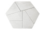 Плитка тротуарная Оригами Б.4.Фсм.8 Стандарт гладкий белый