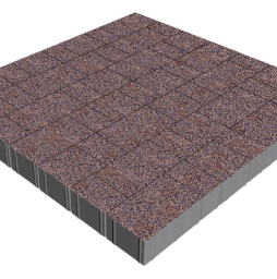 Плитка тротуарная SteinRus Новый город Рид В.8.Псм.8, Nature Stone, Маджента, толщина 80 мм