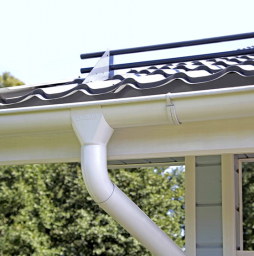 Водосточная система Grand Line Rooftop dRain PU 125/90 мм, RAL 9003