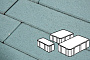 Плитка тротуарная Готика Profi, Новый Город, синий, частичный прокрас, б/ц, толщина 80 мм, комплект 3 шт