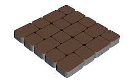 Плитка тротуарная SteinRus Инсбрук Альт Дуо, Native, коричневый, толщина 60 мм