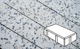 Плитка тротуарная Готика, City Granite FINO, Брусчатка, Грис Парга, 200*100*100 мм