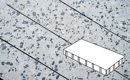 Плитка тротуарная Готика, Granite FINO, Плита, Грис Парга, 600*300*100 мм