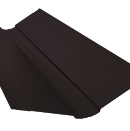 Планка ендовы верхней фигурной 150*150 мм Grand Line Rooftop Бархат RAL 9005, 3 м