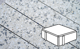 Плитка тротуарная Готика, City Granite FINERRO, Квадрат, Грис Парга, 100*100*60 мм