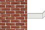 Декоративный кирпич White Hills Лондон брик угловой элемент цвет 301-75