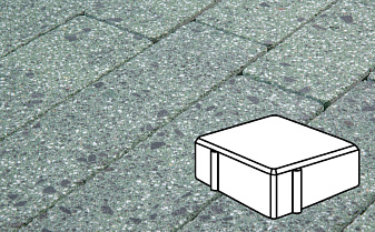 Плита тротуарная Готика Granite FINERRO, квадрат, Порфир 100*100*80 мм