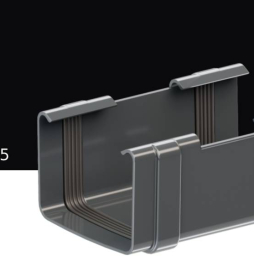 Соединитель желоба KROP PVC Квадрат для системы D 135/80*80 мм, RAL 9005