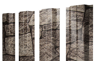Штакетник П-образный А 0,45 Print Elite King Stone TwinColor