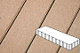Плитка тротуарная Готика Profi, Плита, палевый, частичный прокрас, б/ц, 500*125*100 мм