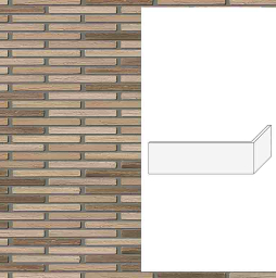Гибкий кирпич StoCleyer Brick, угловой элемент 4/4 corner, 71185 коричневый, 400/100*40*4-8 мм