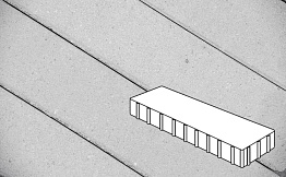 Плитка тротуарная Готика Profi, Плита, светло-серый, частичный прокрас, с/ц, 500*125*100 мм