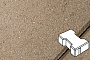 Плитка тротуарная Готика Profi, Катушка, желтый, частичный прокрас, с/ц, 200*165*60 мм