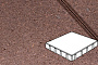 Плитка тротуарная Готика Profi, Квадрат, оранжевый, частичный прокрас, с/ц, 400*400*60 мм