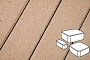 Плитка тротуарная Готика Profi, Классика, палевый, полный прокрас, б/ц, толщина 80 мм, комплект 3 шт