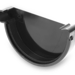 Заглушка левая Galeco для системы PVC D 130/100 мм, RAL 7021