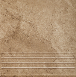 Клинкерная ступень с насечками Paradyz Mattone Pietra, Beige, 300*300*8,5 мм
