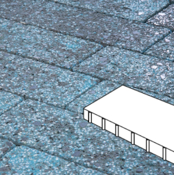 Плитка тротуарная Готика Granite FINERRO, Плита Б.6.П.8, Азул Бахия 600*300*80 мм