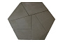 Плитка тротуарная Оригами Б.4.Фсм.8 Стандарт гладкий серый