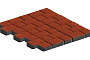 Плитка тротуарная SteinRus, Инсбрук Альт Дуо, Native, оранжевый, толщина 40 мм