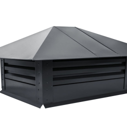 Дымник на трубу Grand Line с жалюзи 520*390 мм Drap RAL 7024
