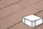 Плитка тротуарная Готика Profi, Квадрат, коричневый, частичный прокрас, б/ц, 100*100*60 мм