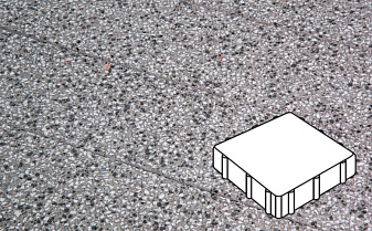 Плита тротуарная Готика Granite FINERRO, Квадрат В.3.К.8, Белла Уайт 300*300*80 мм