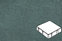 Плитка тротуарная Готика Profi, Квадрат без фаски, зеленый, частичный прокрас, с/ц, 150*150*100 мм