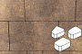 Плитка тротуарная Готика Natur, Веер, Тиманфайя, комплект 3 шт, толщина 60 мм