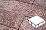 Плитка тротуарная Готика, Granite FINO, Квадрат без фаски, Сансет, 150*150*100 мм