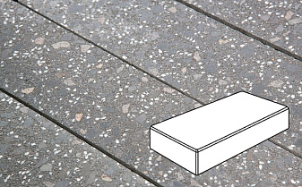 Плитка тротуарная Готика, City Granite FINO, Картано, Ильменит, 300*150*80 мм