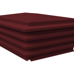Дымник на трубу Grand Line елка 700*700 мм Satin RAL 3005