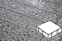 Плитка тротуарная Готика, City Granite FINO, Квадрат, Галенит, 150*150*80 мм