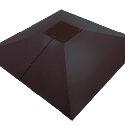 Колпак на столб Под фонарь Grand Line, 0,5 Rooftop Matte, RAL 7024, 390*390 мм