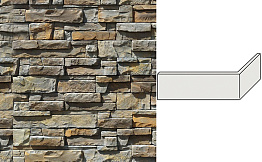 Угловой дскусственный камень для навесных вентилируемых фасадов White Hills Уайт Клиффс цвет F153-85