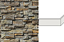 Угловой дскусственный камень для навесных вентилируемых фасадов White Hills Уайт Клиффс цвет F153-85