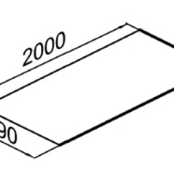 Плоский лист Gerard Rosso, 2000*490 мм