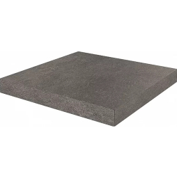 Ступень угловая клееная KERAMA MARAZZI Про Стоун антрацит необрезная, 330*330*9 мм