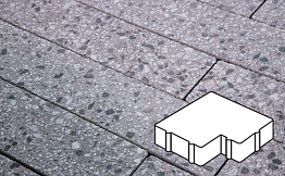 Плитка тротуарная Готика, Granite FINERRO, Калипсо, Галенит, 200*200*60 мм