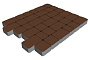 Плитка тротуарная SteinRus Инсбрук Альт Нео, гладкая, коричневый, толщина 60 мм