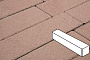 Плитка тротуарная Готика Profi, Ригель, коричневый, частичный покрас, б/ц, 360*80*100 мм