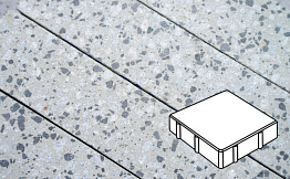 Плитка тротуарная Готика, Granite FINERRO, Квадрат без фаски, Грис Парга, 150*150*100 мм