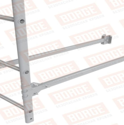 Лестница фасадная Borge (верхняя секция) оцинкованная RAL 7004, 1,8 м